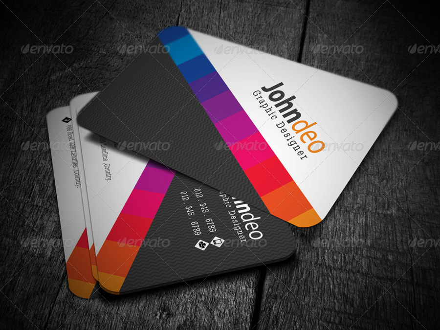 color business card by axnorpix graphicriver colors business cards